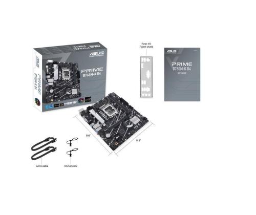 Mainboard ASUS Intel B760 Express LGA1700 Micro-ATX Memory DDR4 Memory slots 2 2xPCI-Express 4.0...