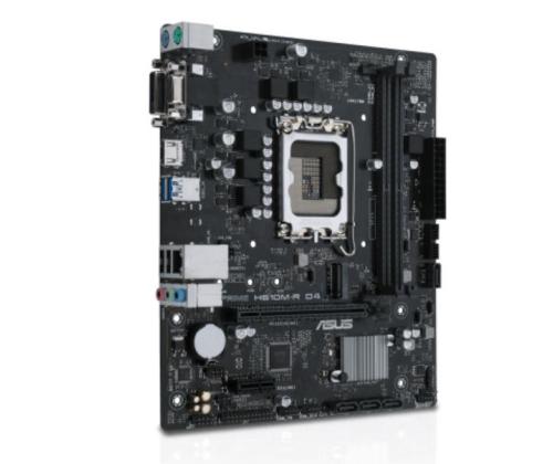 Mainboard ASUS Intel H610 LGA1700 Micro-ATX Memory DDR4 Memory slots 2 1xPCI-Express 1x 1xPCI...