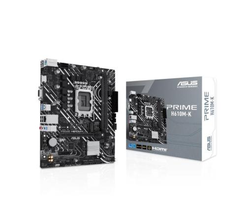 Mainboard ASUS Intel H610 LGA1700 Micro-ATX Memory DDR5 Memory slots 2 1xPCI-Express 3.0 1x 1xPCI...