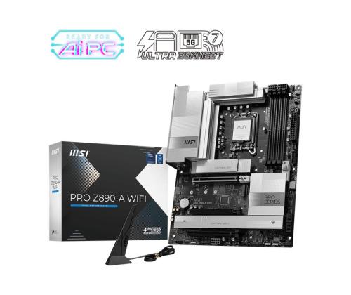 Mainboard MSI Intel Z890 LGA1851 ATX Memory DDR5 Memory slots 4 PROZ890-AWIFI