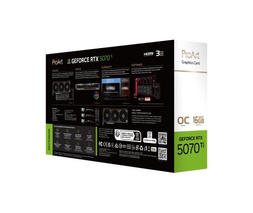 Graphics Card ASUS NVIDIA GeForce RTX 5070 Ti 16 GB GDDR7 256 bit PCI Express 5.0 Active PROART...