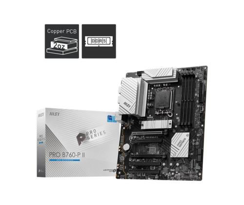 Mainboard MSI Intel B760 Express LGA1700 Memory DDR5 Memory slots 4 5xPCI-Express 5.0 16x 2xM.2...