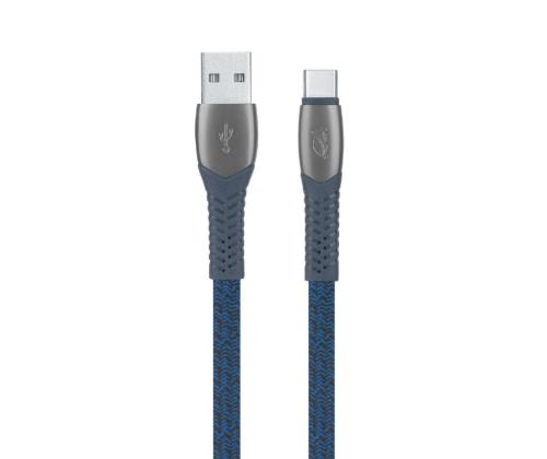 CABLE USB-C TO USB2.0 1.2M/BLUE PS6102 BL12 RIVACASE