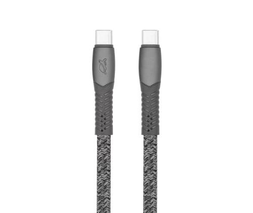 CABLE USB-C TO USB-C 1.2M/GREY PS6105 GR12 RIVACASE