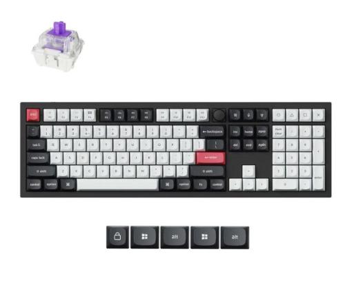 KEYBOARD WRL Q6 HE RGB/CARBON BLACK Q6H-M1 KEYCHRON