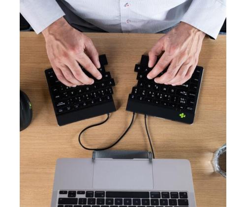 KEYBOARD SPLIT BREAK V2 ENG/BLACK RGOSP-UKWIBL R-GO TOOLS