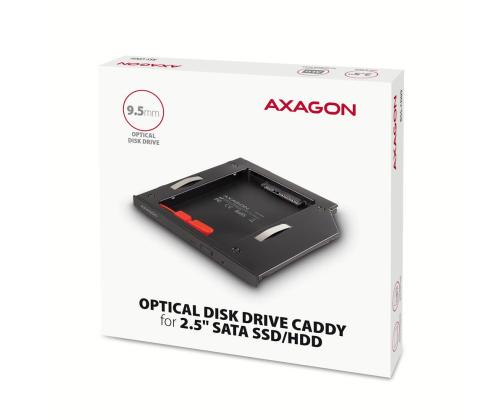 SSD/HDD CADDY 2.5" DVD SLOT/RSS-CD09 AXAGON