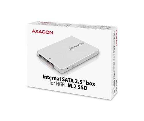 SSD ACC BRACKET BOX 2.5"/SILVER RSS-M2SD AXAGON