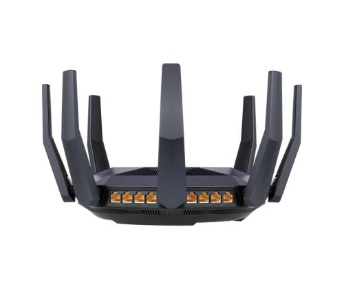 Wireless Router ASUS 6000 Mbps Mesh Wi-Fi 6 USB 3.1 9x10/100/1000M 1x10GbE 1xSPF+ Number of...