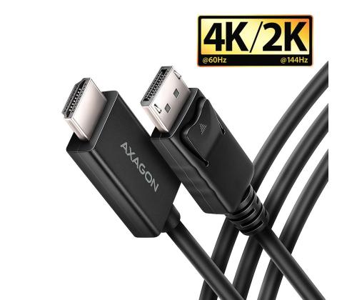 CABLE DP TO HDMI 1.8M/RVD-HI20C2 AXAGON