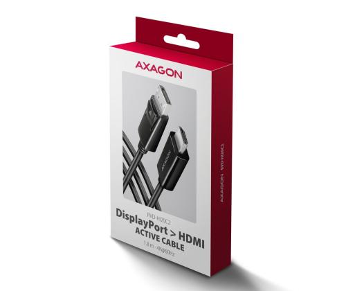 CABLE DP TO HDMI 1.8M/RVD-HI20C2 AXAGON