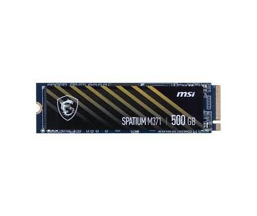 SSD MSI SPATIUM M371 500GB M.2 PCIE NVMe 3D NAND Write speed 1150 MBytes/sec Read speed 2200...