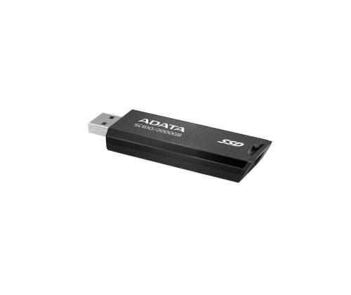 External SSD ADATA SC610 2TB USB 3.2 Write speed 500 MBytes/sec Read speed 550 MBytes/sec SC610...