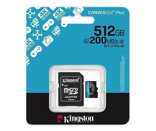 MEMORY MICRO SDXC 512GB UHS-I/W/A SDCG4/512GB KINGSTON