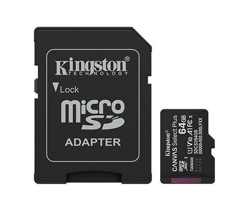 MEMORY MICRO SDXC 64GB UHS-I/W/ADAPTER SDCS3/64GB KINGSTON