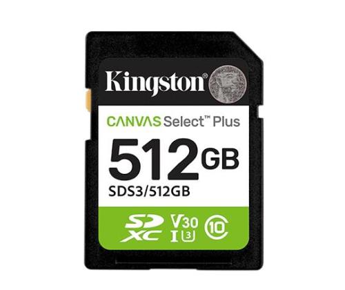 MEMORY SDXC 512GB UHS-I/SDS3/512GB KINGSTON