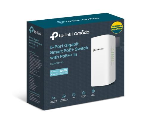 Switch TP-LINK SG2005P-PD Desktop/pedestal 5x10Base-T / 100Base-TX / 1000Base-T PoE ports 1...