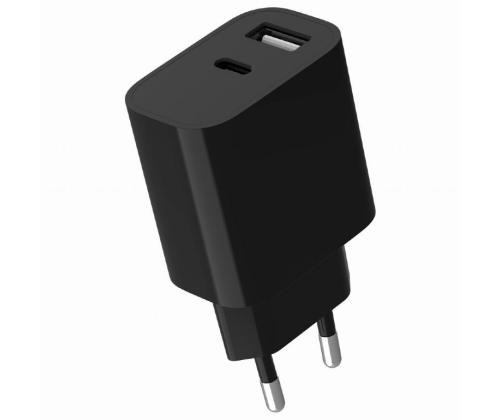 CHARGER USB UNIVERSAL BLACK/2P TA-UC-2AC12-01-BK GEMBIRD