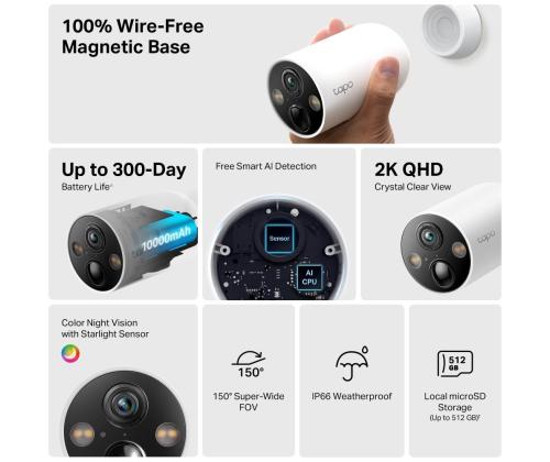 WRL CAMERA SMART H.264/TAPO C425 TP-LINK