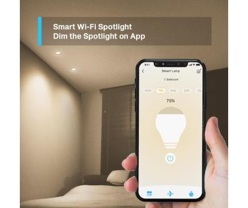 Smart Light Bulb TP-LINK Power consumption 2.9 Watts Luminous flux 350 Lumen 2700 K Beam angle 40...