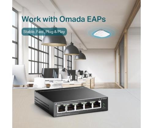 Switch TP-LINK 5x10Base-T / 100Base-TX PoE ports 4 TL-SF1005LP