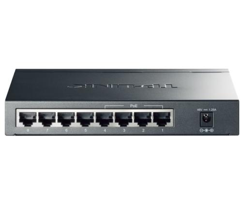 Switch TP-LINK 8x10Base-T / 100Base-TX / 1000Base-T TL-SG1008P