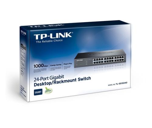 Switch TP-LINK 24x10Base-T / 100Base-TX / 1000Base-T TL-SG1024D