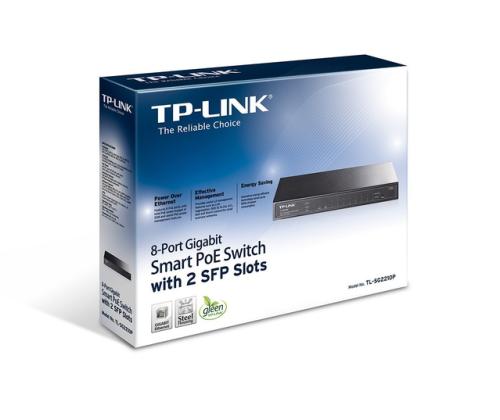 Switch TP-LINK Omada TL-SG2210P Type L2 Desktop/pedestal 8x10Base-T / 100Base-TX / 1000Base-T...