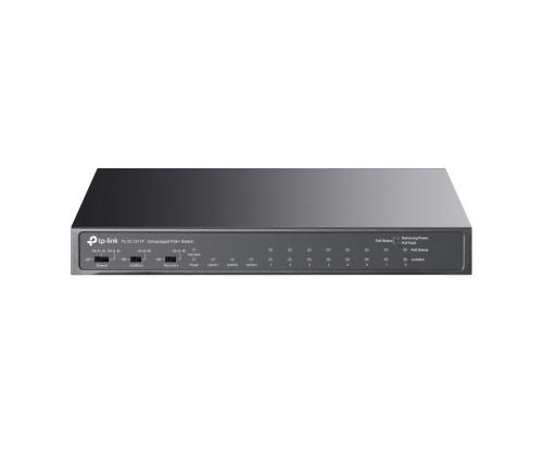 Switch TP-LINK Desktop/pedestal 8x10Base-T / 100Base-TX 1xSFP 2xRJ45 PoE+ ports 8 65 Watts TL...