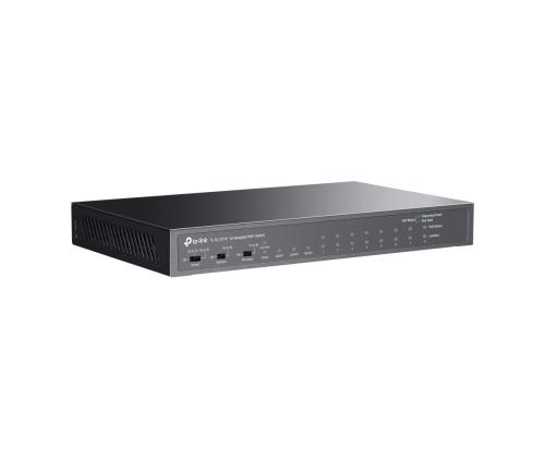 Switch TP-LINK Desktop/pedestal 8x10Base-T / 100Base-TX 1xSFP 2xRJ45 PoE+ ports 8 65 Watts TL...