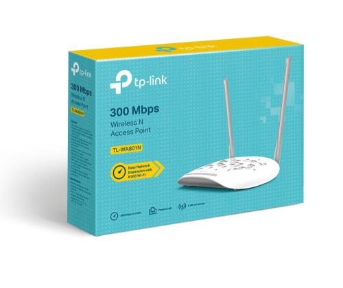 Access Point TP-LINK 300 Mbps 1x10Base-T / 100Base-TX Number of antennas 2 TL-WA801N
