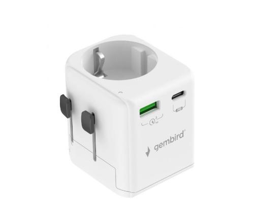 POWER ADAPTER GROUNDED 20W/WHT TPA-EU1A1C20-01-W GEMBIRD