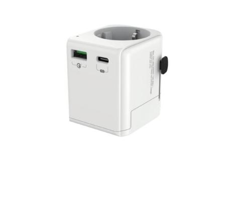 POWER ADAPTER GROUNDED 20W/WHT TPA-EU1A1C20-01-W GEMBIRD