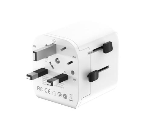 POWER ADAPTER EU TO UNIV. 12W/WHT TPA-EU2A12-01-W GEMBIRD
