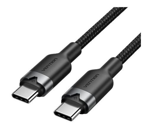 CABLE USB-C TO USB-C/2M BLACK TRDBH VENTION