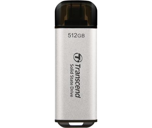 External SSD TRANSCEND ESD300 512GB USB-C Write speed 950 MBytes/sec Read speed 1500 MBytes/sec...