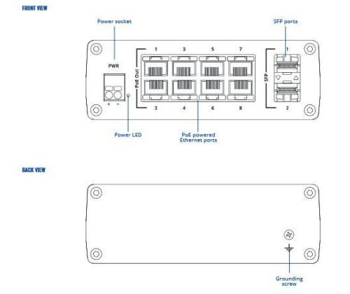 Switch TELTONIKA TSW200 PoE ports 8 240 Watts TSW200