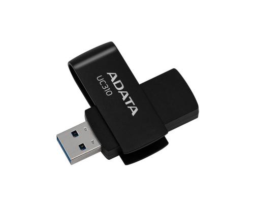 MEMORY DRIVE FLASH USB3.2 128G/BLACK UC310-128G-RBK ADATA