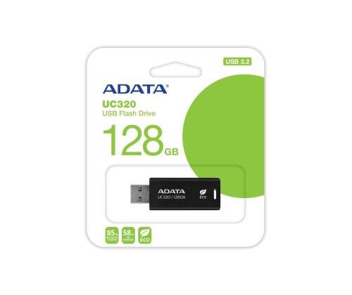 MEMORY DRIVE FLASH USB3.2 128G/BLACK UC320-128G-RBK/BK ADATA