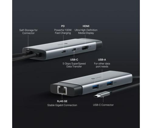 I/O HUB USB-C 6PORT/UH6120C TP-LINK