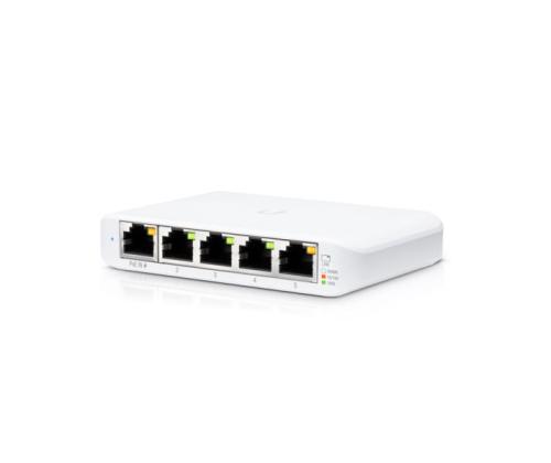 Switch UBIQUITI USW-Flex-Mini 5x10Base-T / 100Base-TX / 1000Base-T 1xRJ45 1 PoE ports 1 USW-FLEX...