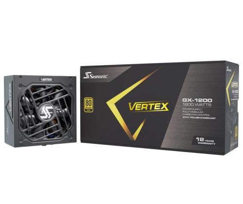 Power Supply SEASONIC VERTEX GX 1200 Watts Efficiency 80 PLUS GOLD MTBF 100000 hours VERTEXGX-1200