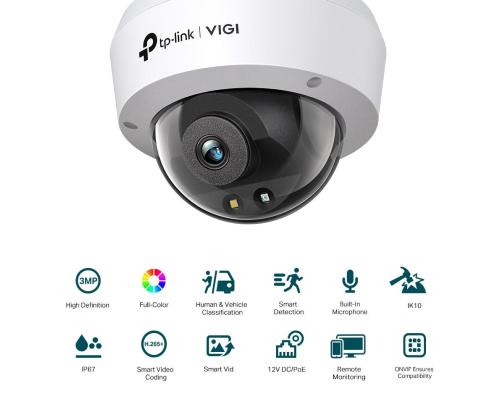 NET CAMERA 3MP IR DOME/VIGI C230(2.8MM) TP-LINK
