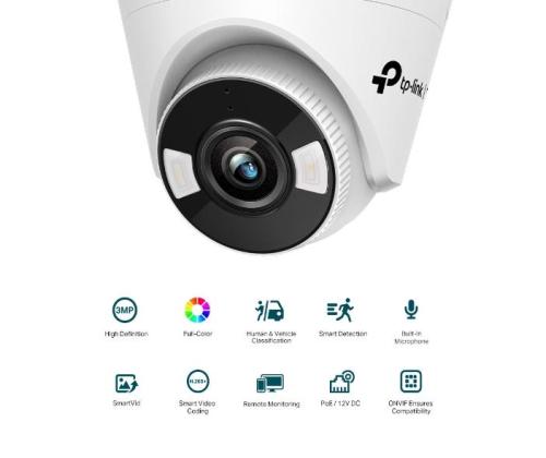 NET CAMERA TURRET H.264 3MP/VIGI C430(4MM) TP-LINK