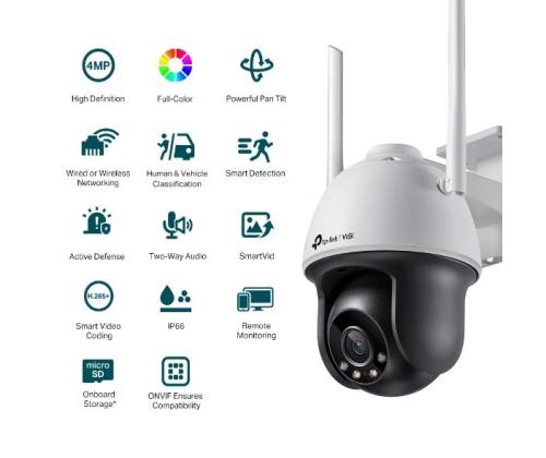 WRL CAMERA 4MP PAN/TILT/VIGI C540-W(4MM) TP-LINK