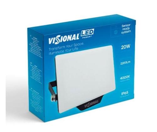 Lamp VISIONAL Power consumption 20 Watts Luminous flux 2200 Lumen AC220-240V Beam angle 120...