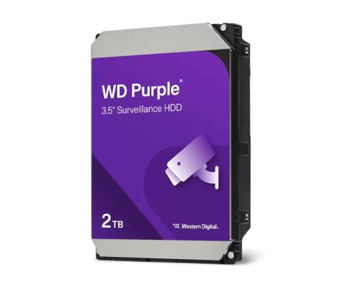 HDD WESTERN DIGITAL Purple 2TB SATA 256 MB 3,5" WD23PURZ