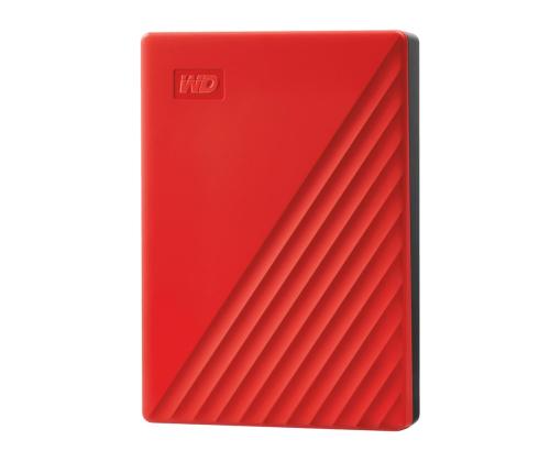 External HDD WESTERN DIGITAL My Passport 4TB USB 2.0 USB 3.0 USB 3.2 Colour Red WDBPKJ0040BRD-WESN