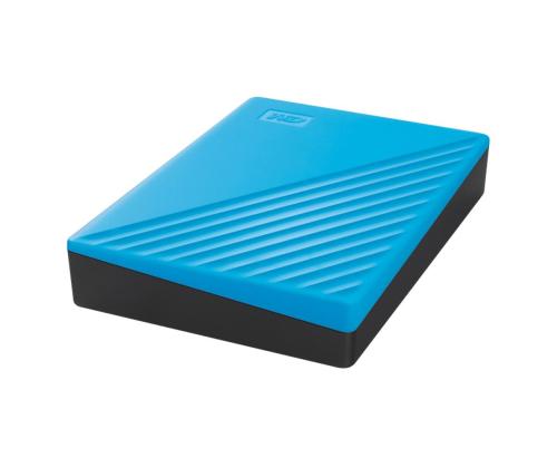 External HDD WESTERN DIGITAL My Passport 4TB USB 2.0 USB 3.0 USB 3.2 Colour Blue WDBPKJ0040BBL-WESN