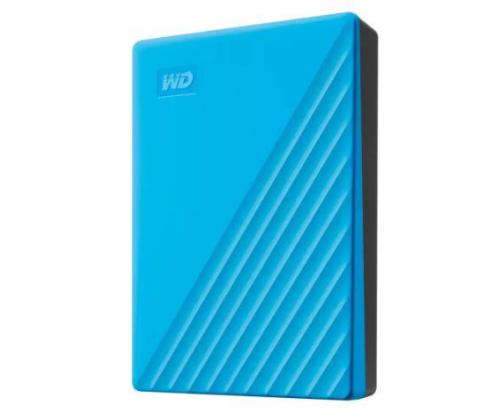 External HDD WESTERN DIGITAL My Passport 6TB USB 2.0 USB 3.2 Sky Blue WDBR9S0060BBL-WESN
